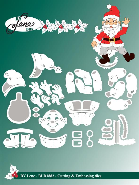 By Lene Design - Dies - Santa BLD1882