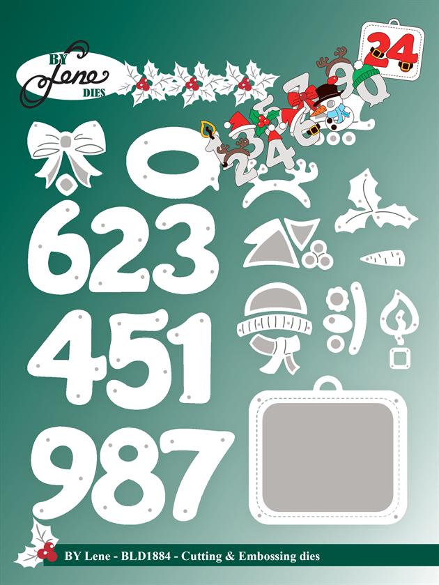 By Lene Design - Dies - Christmas Numbers