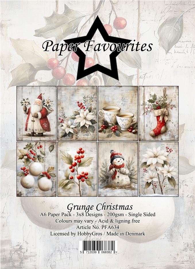 Paper Favourites  - Grunge Christmas  -  A6