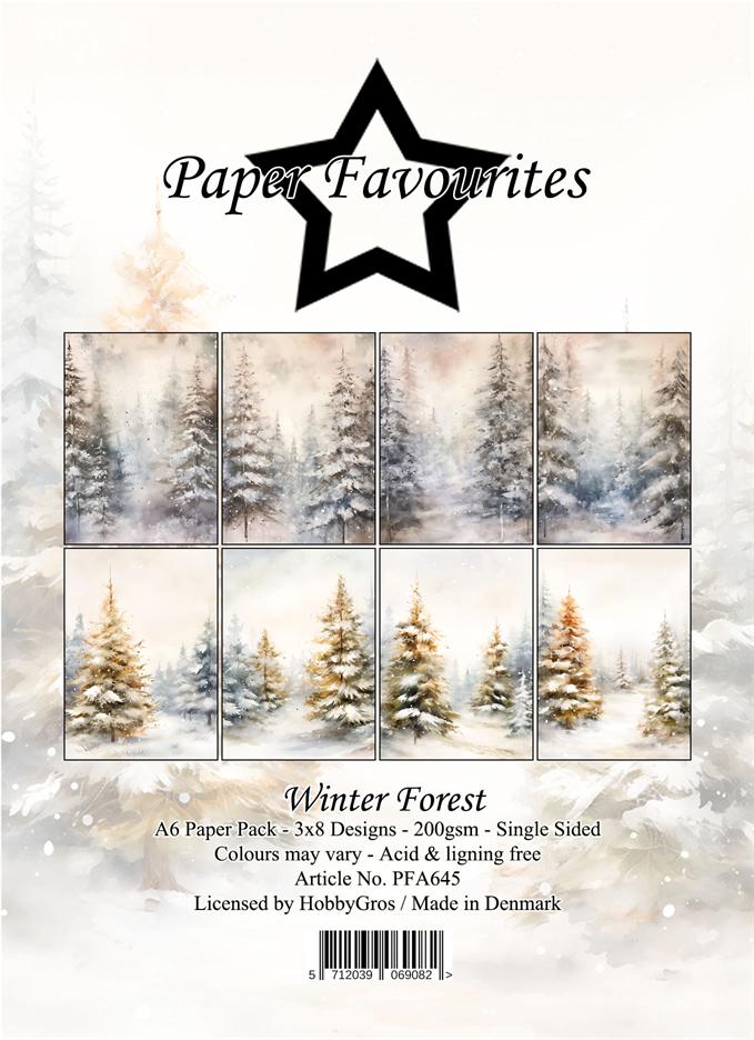 Paper Favourites  - Winter Forest -  A6