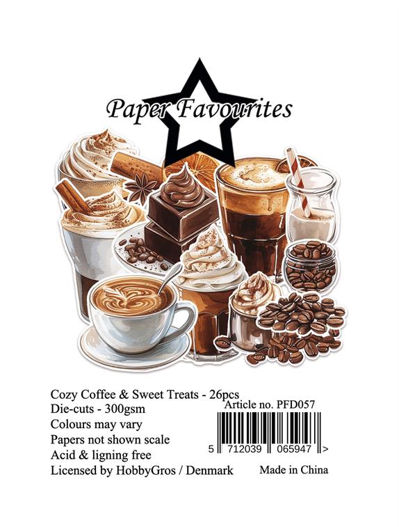 Paper Favourites - Die Cuts - Ephemera - Cozy Coffee & Sweet Treats