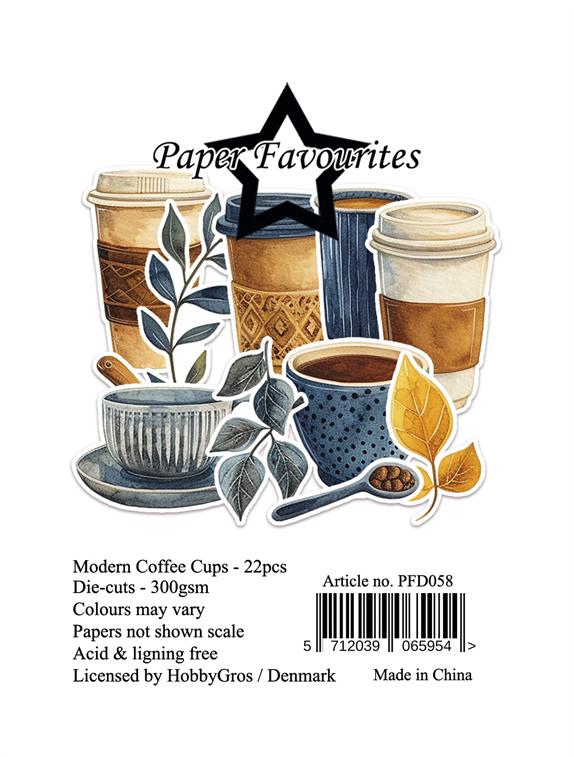 Paper Favourites - Die Cuts - Ephemera - Modern Coffee Cups