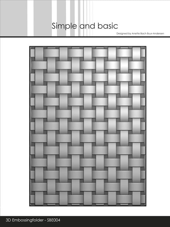 Simple and Basic - 3D Embossingfolder - Basket Wave