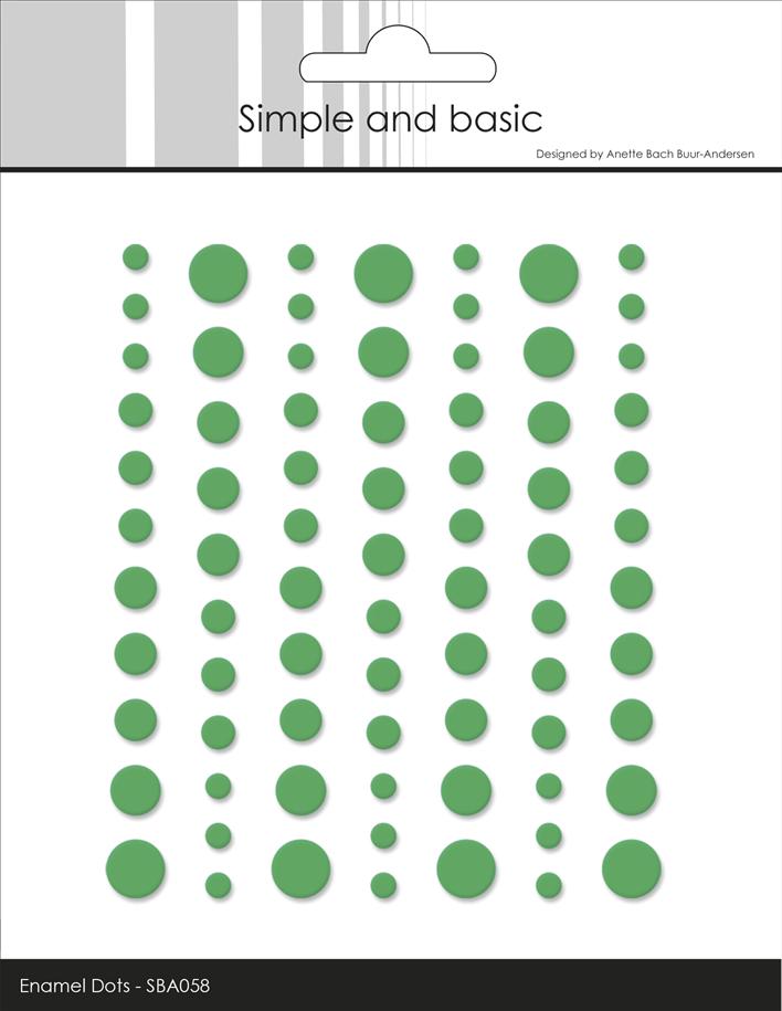 Simple and Basics - Matte Enamel Dots - Grass