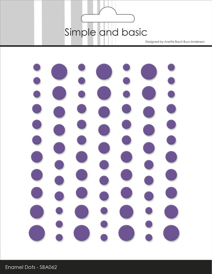 Simple and Basics - Matte Enamel Dots - Purple