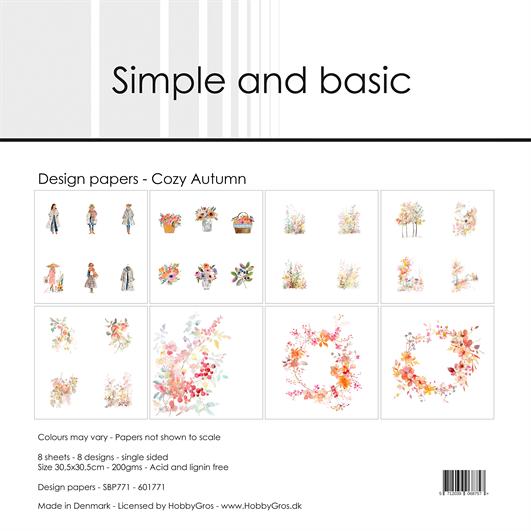 Simple and Basic Design Papers - Cozy Autumn - 12 x 12"