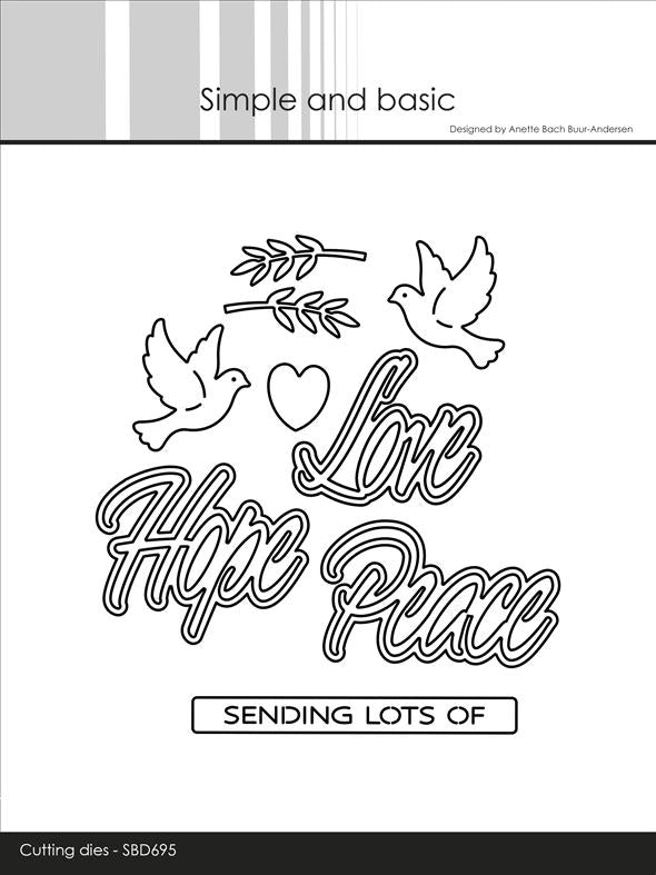 Simple and Basic - Dies - Doves, love, hope & peace