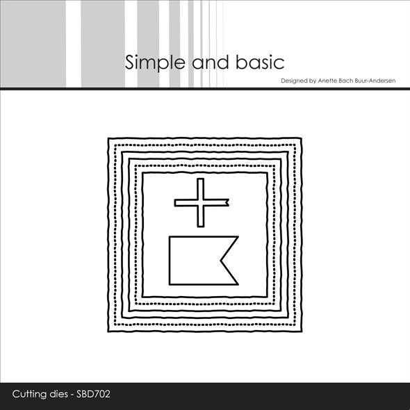 Simple and Basic - Dies -  3 x 3 inch Basics - Old paper