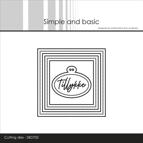Simple and Basic - Dies - 3 x 3 inch Basics - Pierced