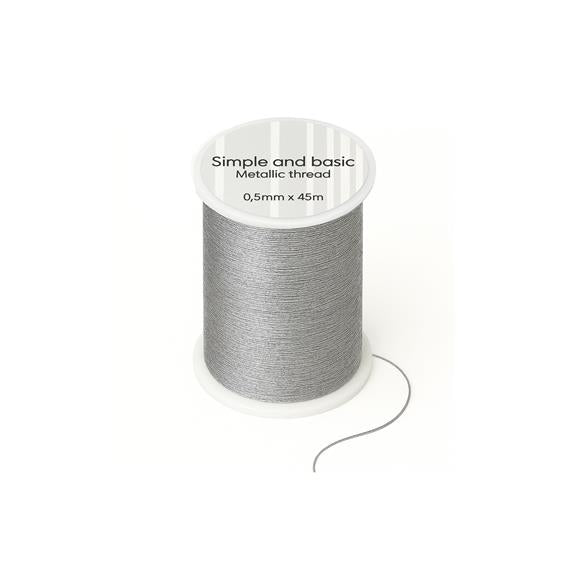 Simple and Basic - Metallic Thread - Silver
