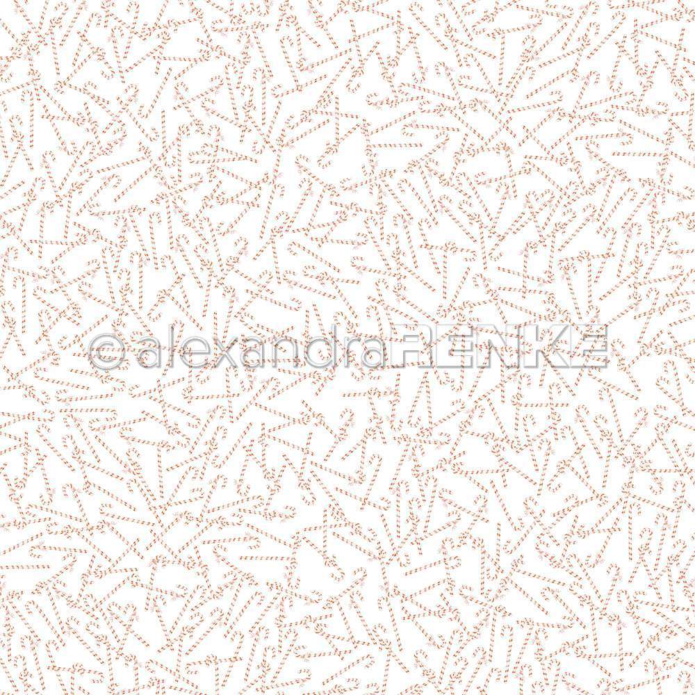 Alexandra Renke - Design Papir -  Candy Cane Mix   12 x 12"