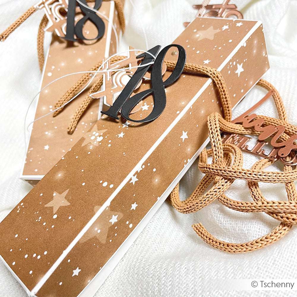 Alexandra Renke -  Design Papir - Akvarell stjernehimmel dunkel   12 x 12"