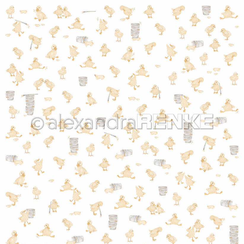 Alexandra Renke - Design paper 12x12" - Many little chicks