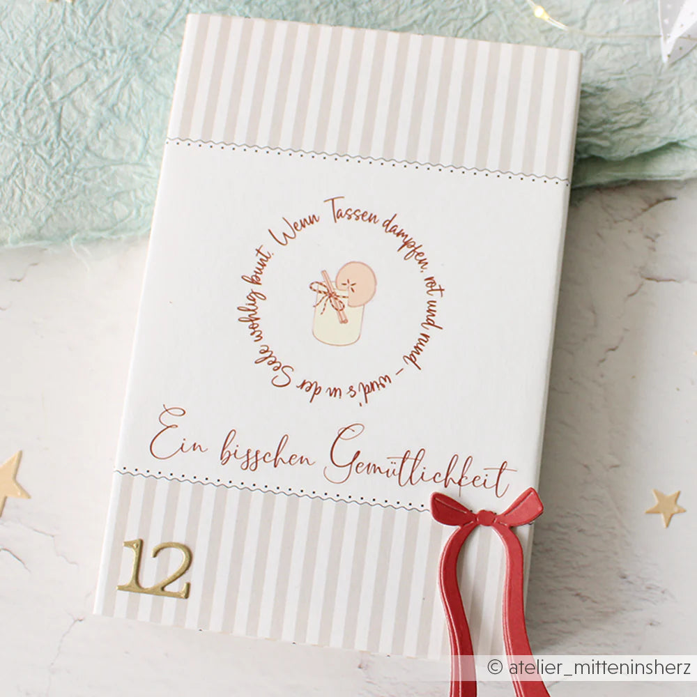 Alexandra Renke - Paper - Grå striper med kant - 12 x 12"