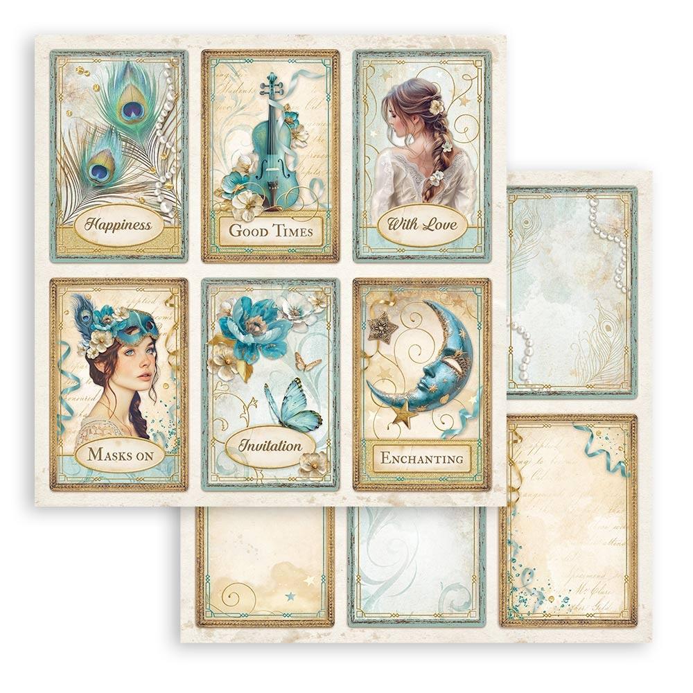 Stamperia  - Masquerade - Cards  -   12 x 12"