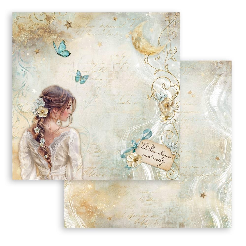 Stamperia  - Masquerade - Lady butterfly  -   12 x 12"