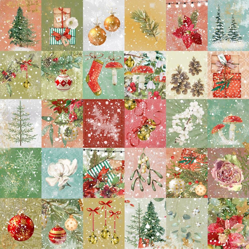 Crafters Companion - Seasons Greetings- Paper Pad  12" x 12"