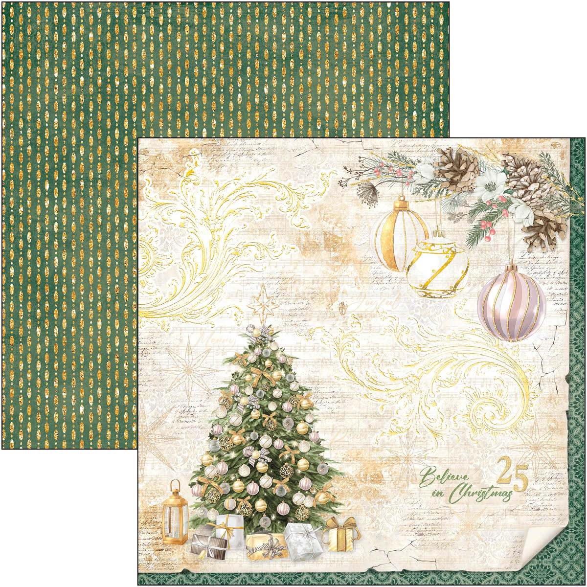 Ciao Bella - Sparkling Christmas - Paper Pack  (12 ark)  12 x 12"