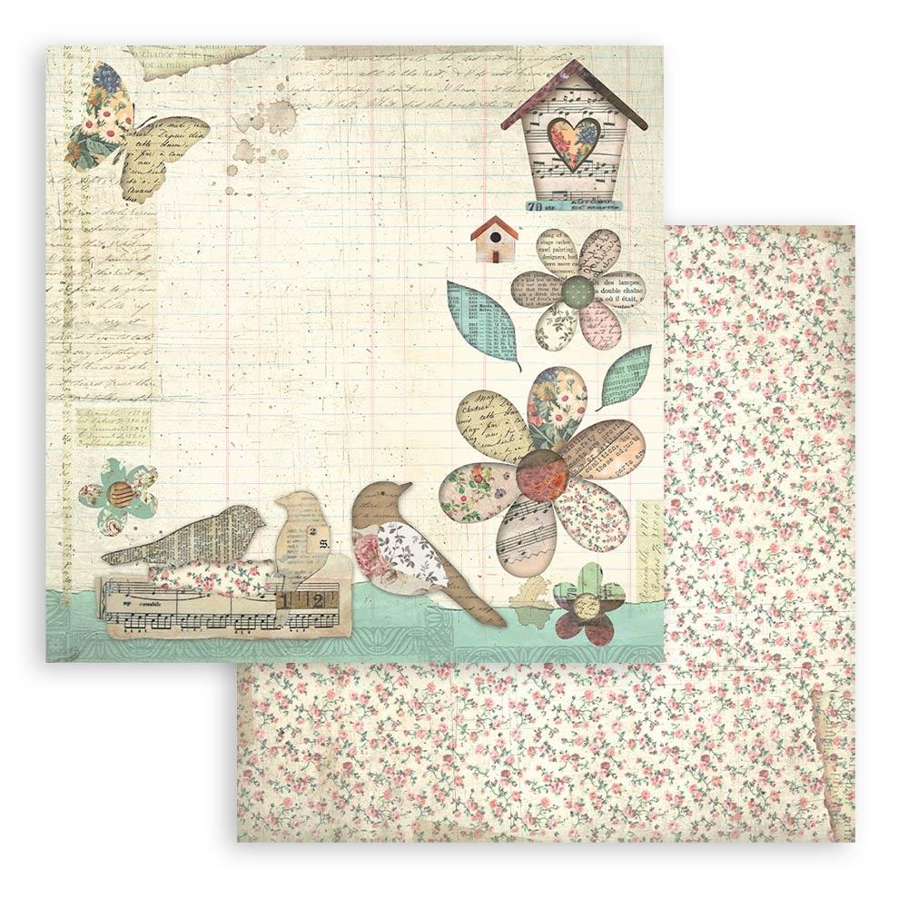 Stamperia - Garden  - Paper Pad - 8 x 8"