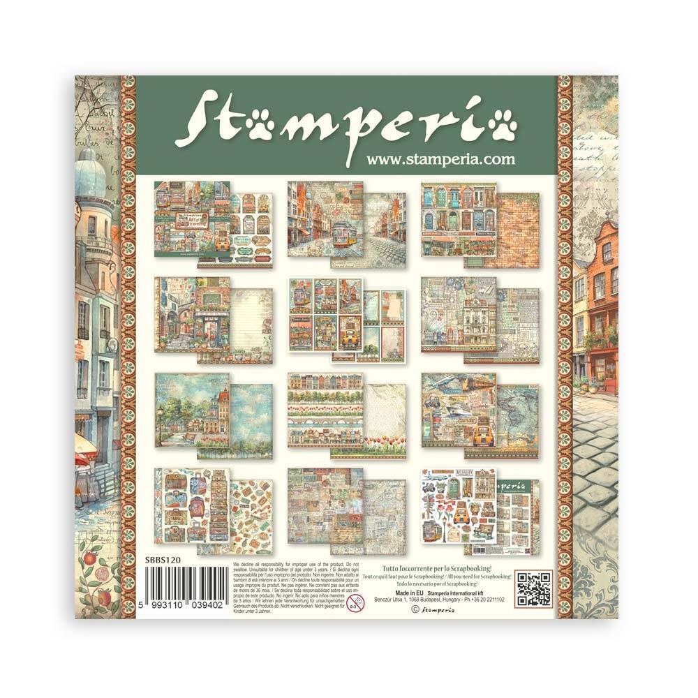 Stamperia  - Art of travelling - Paper Pad    8 x 8" (10ark)