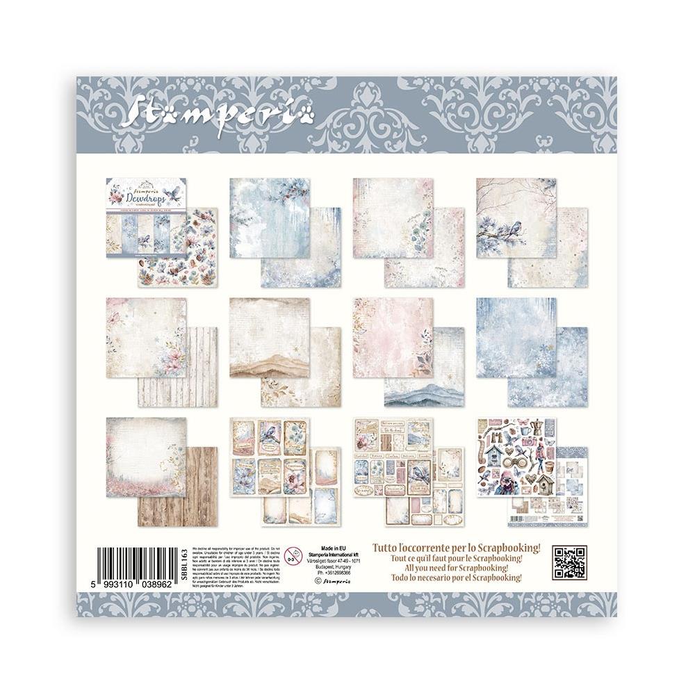 Stamperia  - Dewdrops - Paper Pad    12 x 12"" (10ark)