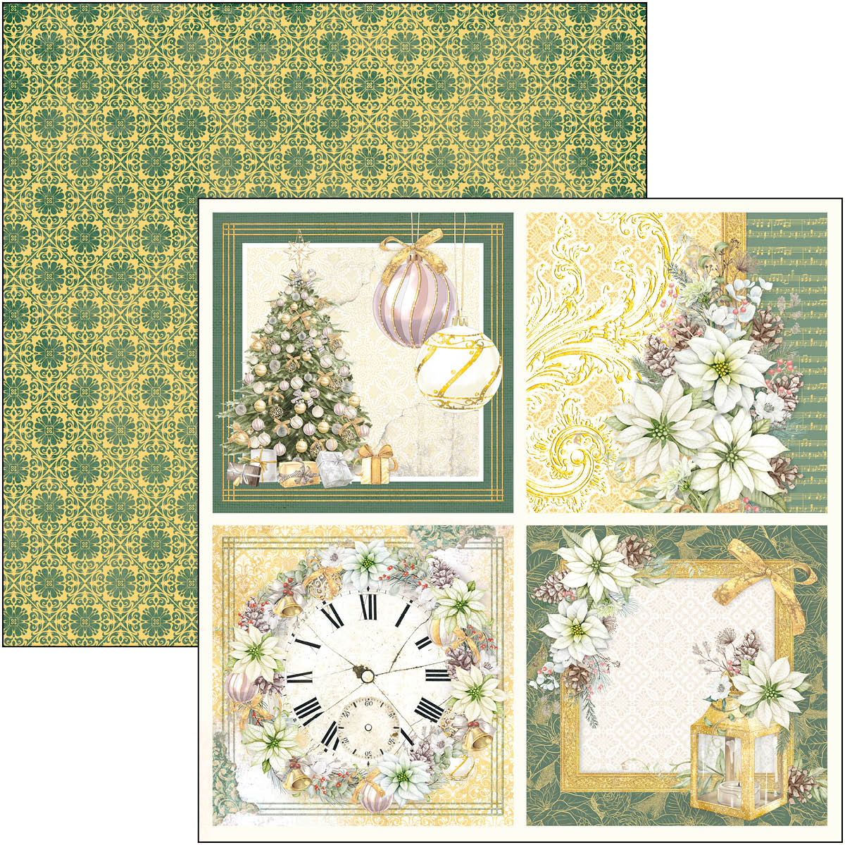 Ciao Bella - Sparkling Christmas- Paper Pack  (8 ark)  12 x 12"