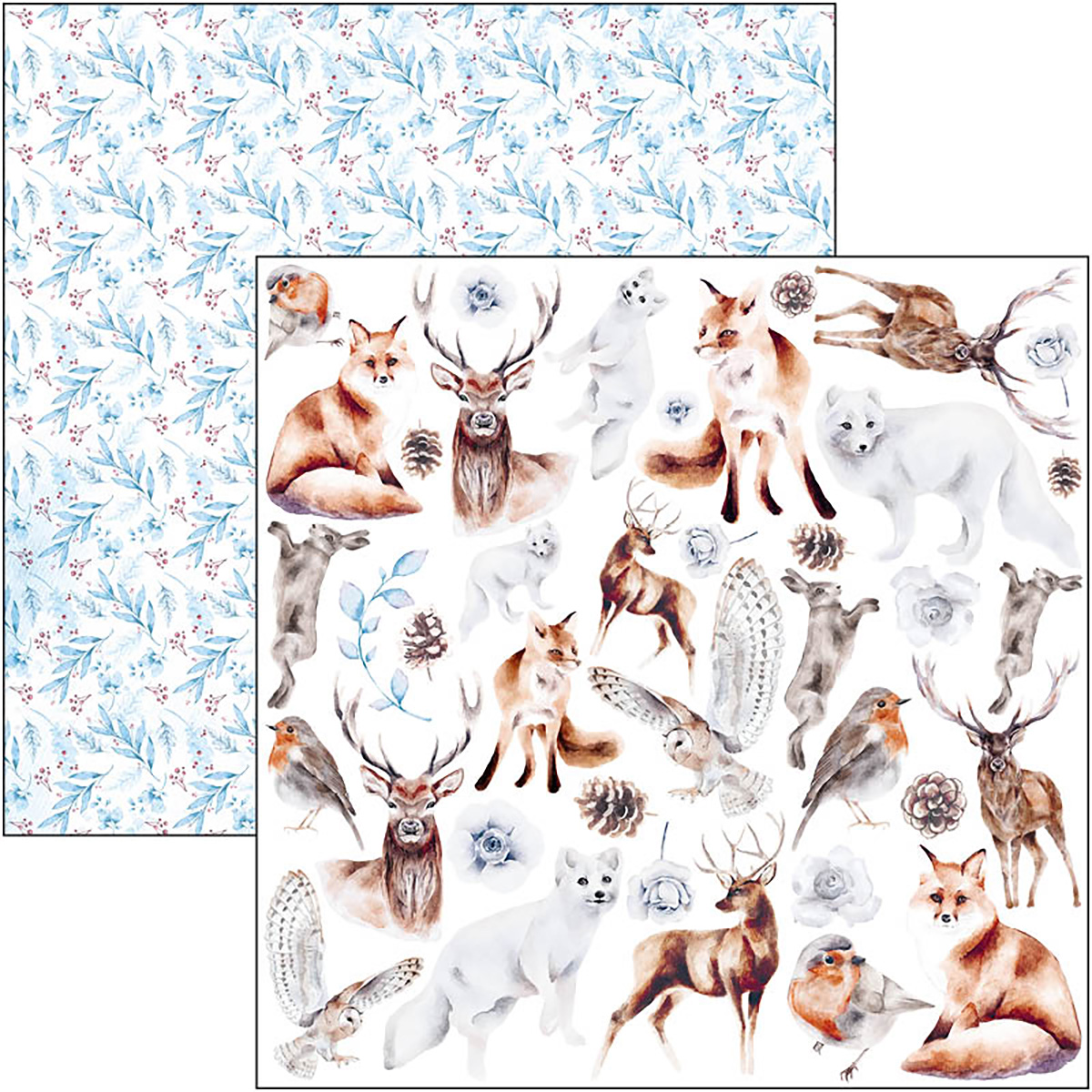 Ciao Bella - Winter Journey - Paper Pack  (8 ark)  12 x 12"