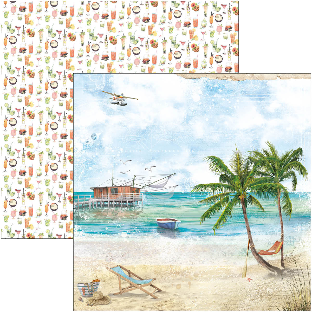 Ciao Bella - Summer Breeze - Paper Pack  (12 ark)  12 x 12"