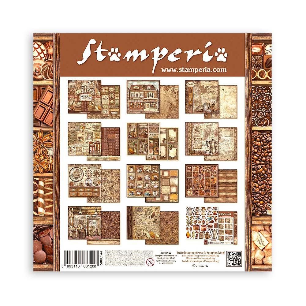 Stamperia  - Coffee and chocolate - Paper Pad  10 pk - 12 x 12"