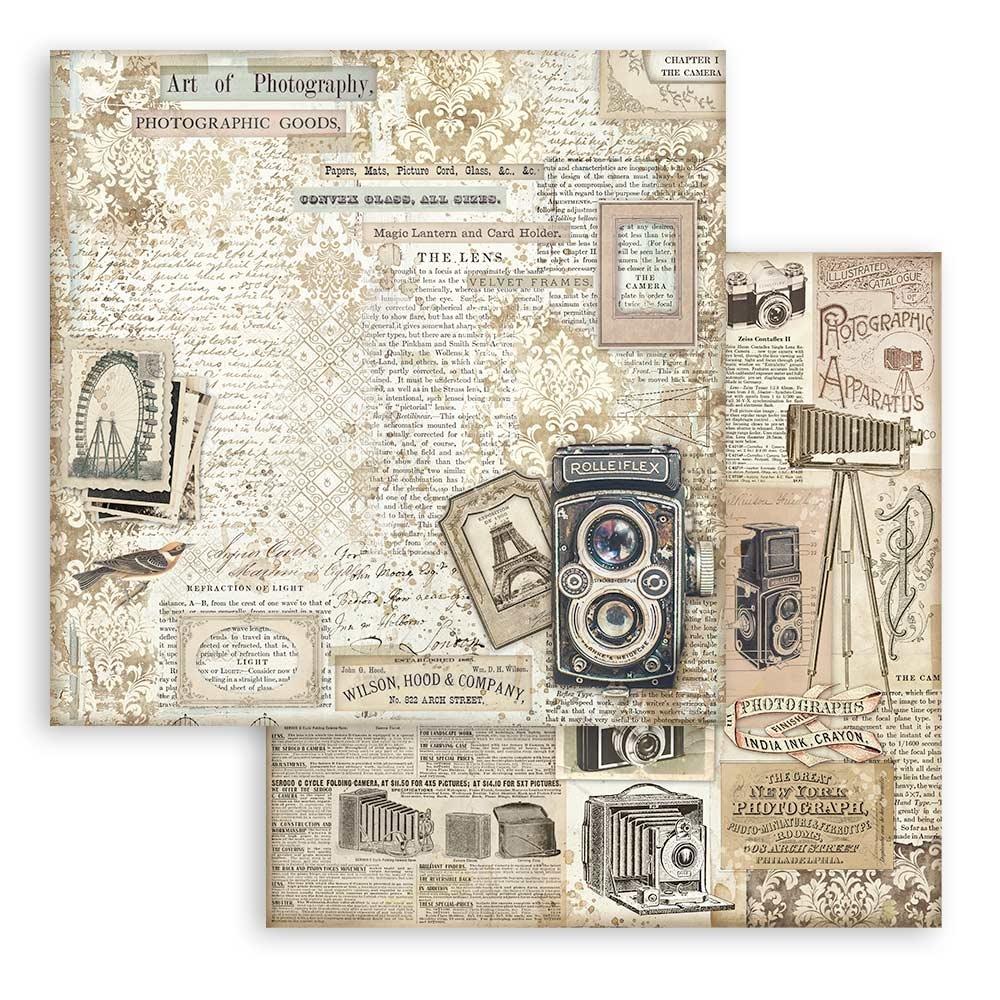 Stamperia  - Brocante Antiques - Paper Pad  10 pk - 12 x 12"