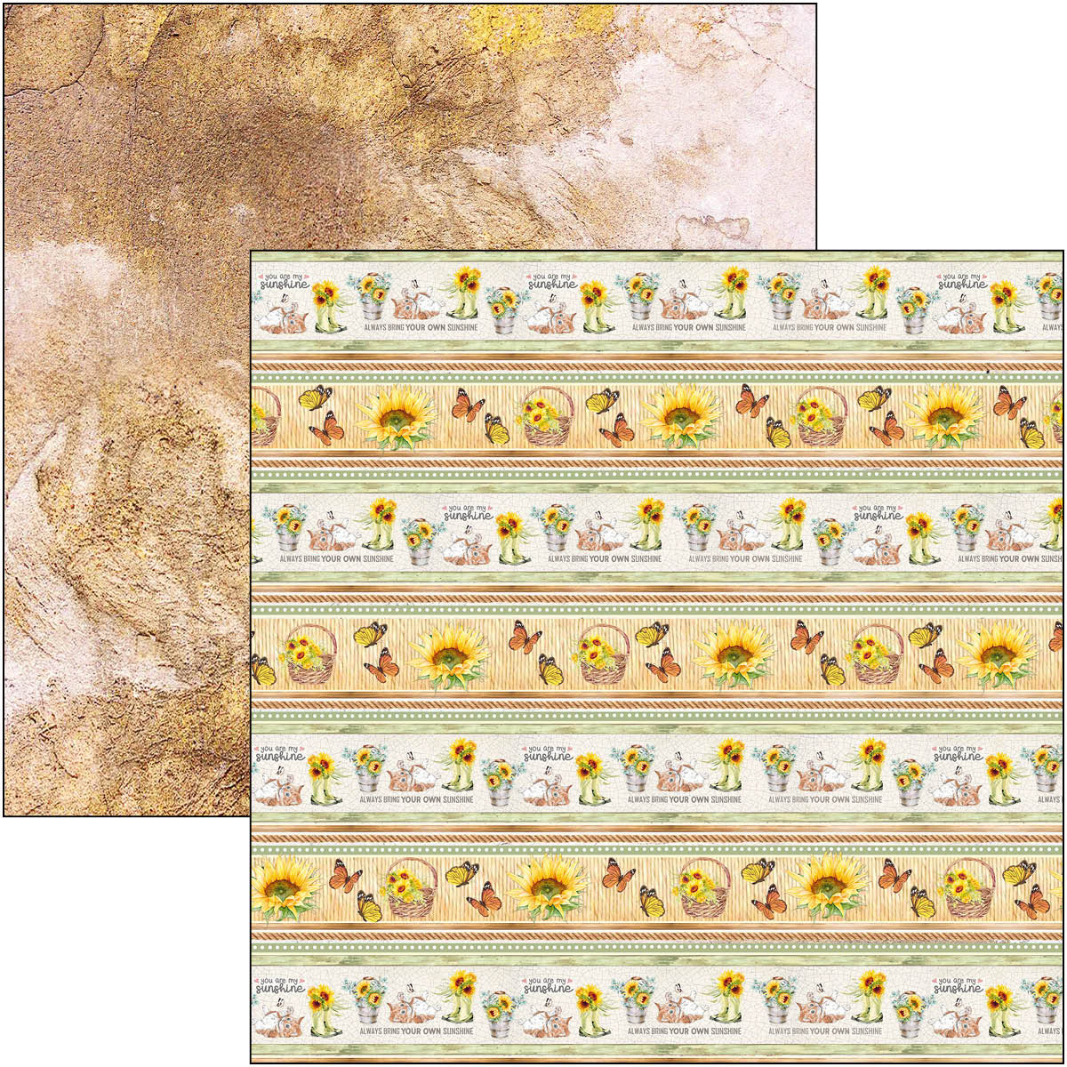 Ciao Bella - Farmhouse Garden - Paper Pack  (12 ark)  12 x 12"