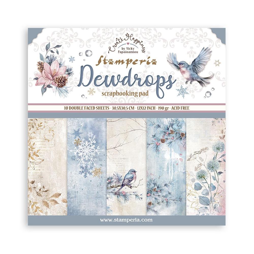 Stamperia  - Dewdrops - Paper Pad    12 x 12"" (10ark)