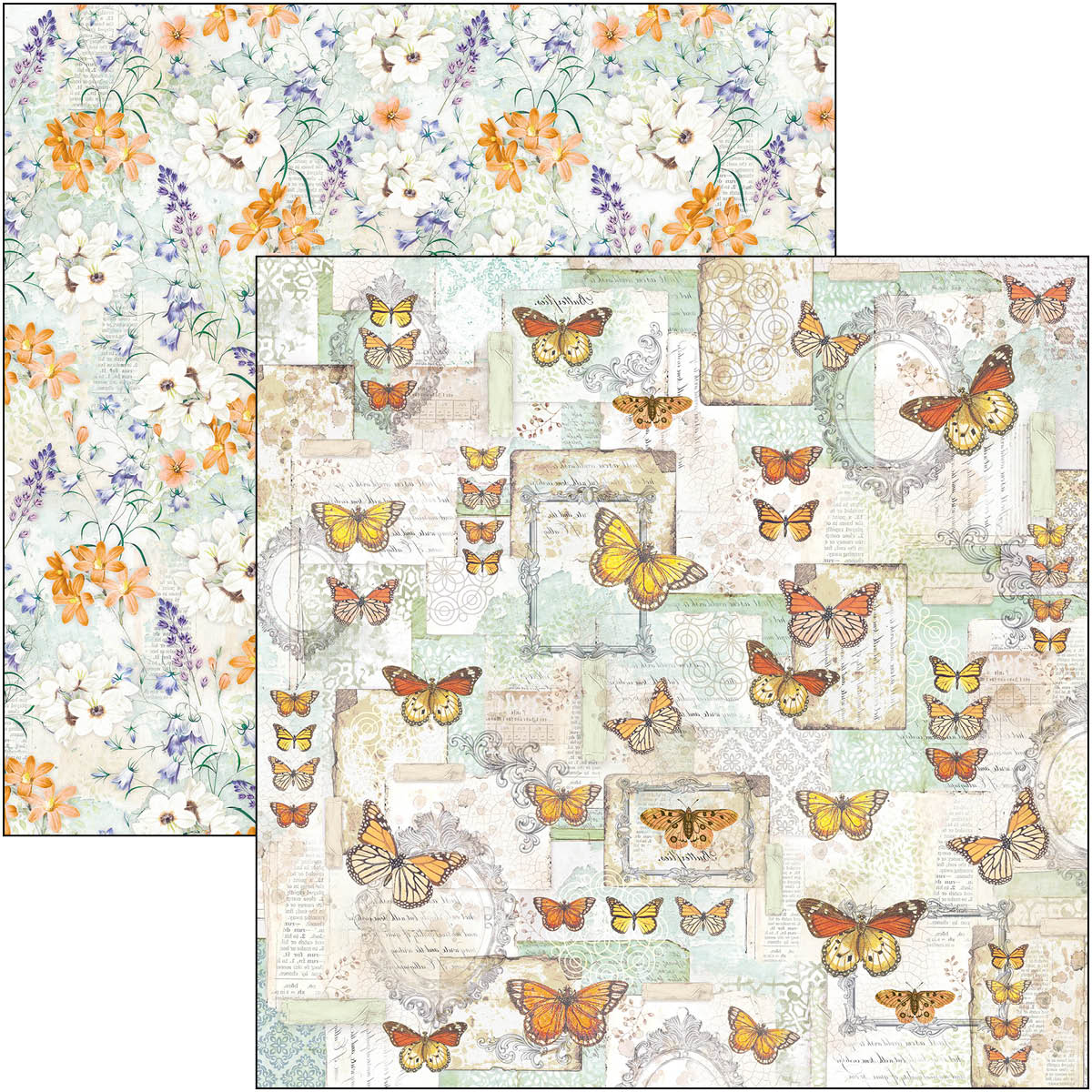 Ciao Bella - Enchanted Land - Paper Pack  (8 ark)  12 x 12"