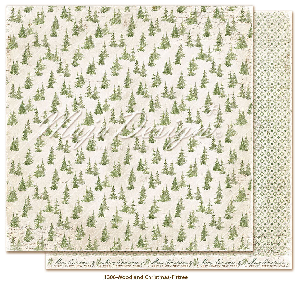 Maja Design - Woodland Christmas - Firtree -  12 x 12"