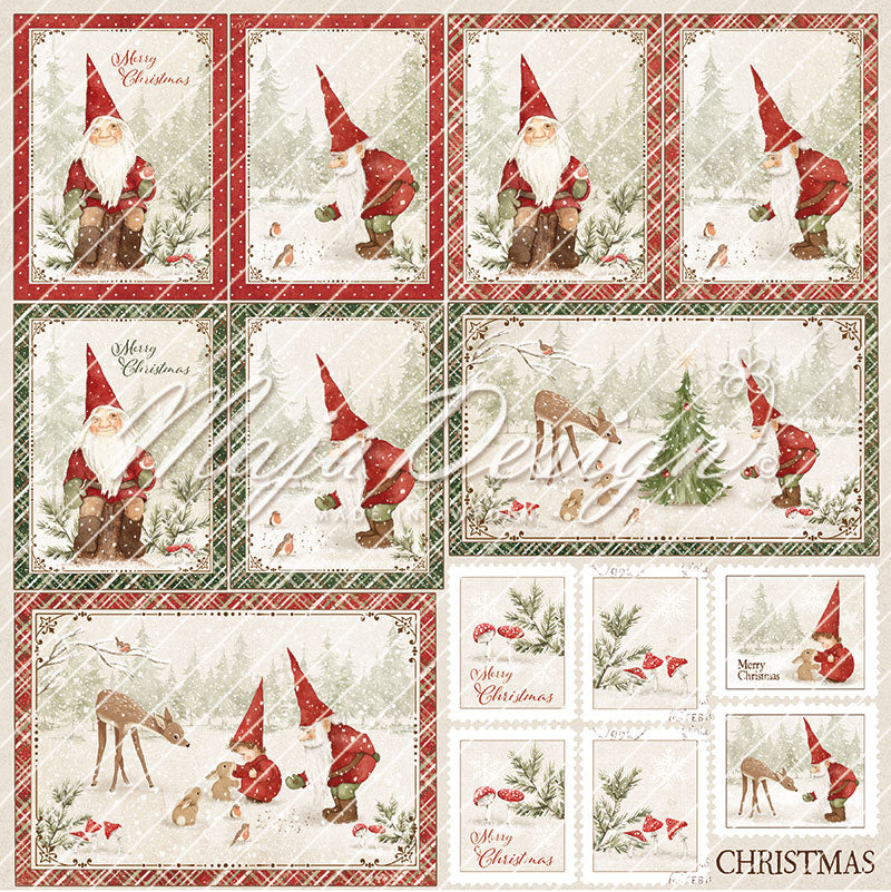 Maja Design - Woodland Christmas - Ephemera -  12 x 12"