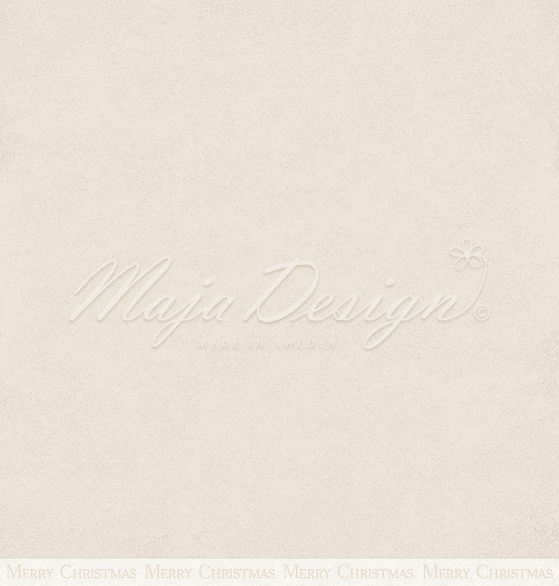 Maja Design - Woodland Christmas - Mono - Snow  - 12x12"