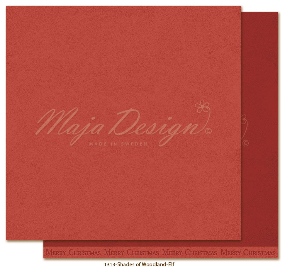 Maja Design - Woodland Christmas - Mono - Elf  - 12x12"