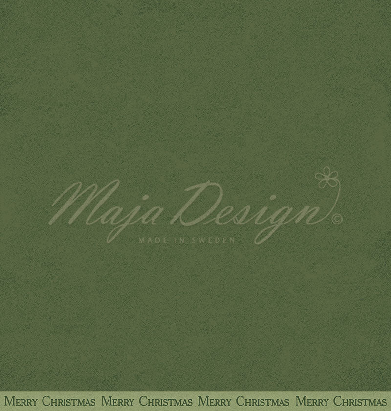 Maja Design - Woodland Christmas - Mono - Evergreen  - 12x12"