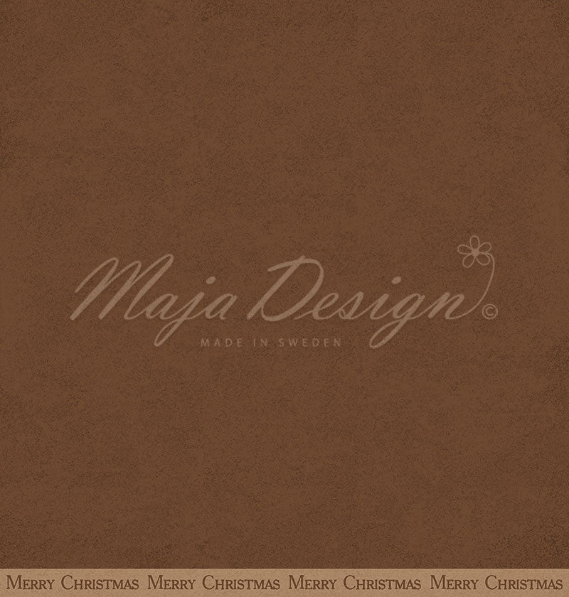 Maja Design - Woodland Christmas - Mono - Bark  - 12x12"