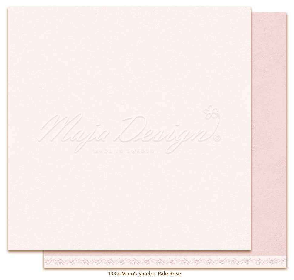Maja Design - Mum's Garden - Mono - Pale rose    12 x 12"