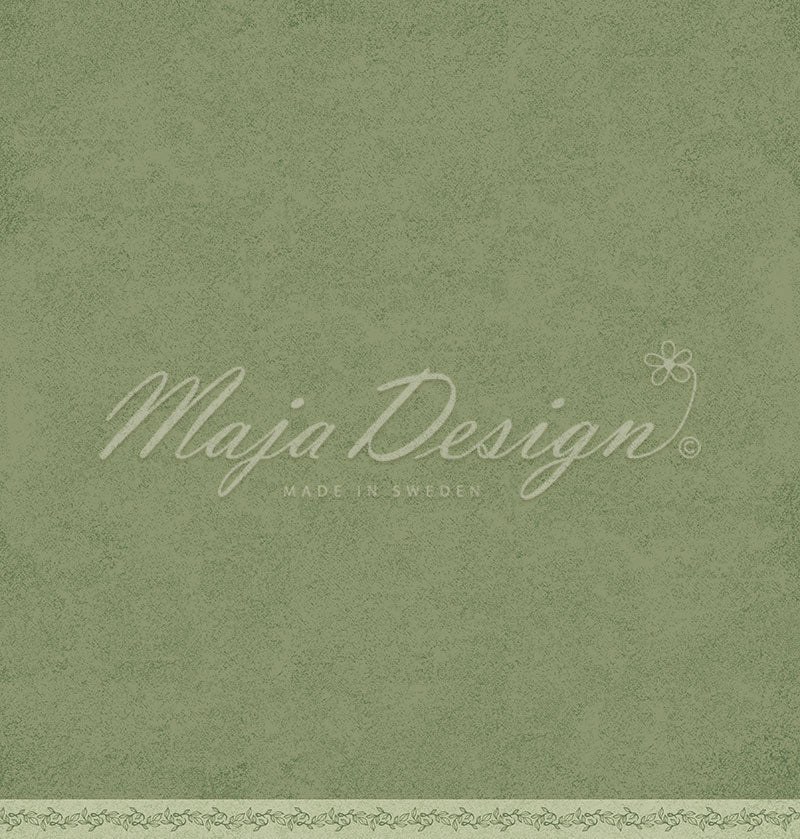 Maja Design - Mum's Garden - Mono - Leaf  12 x 12"