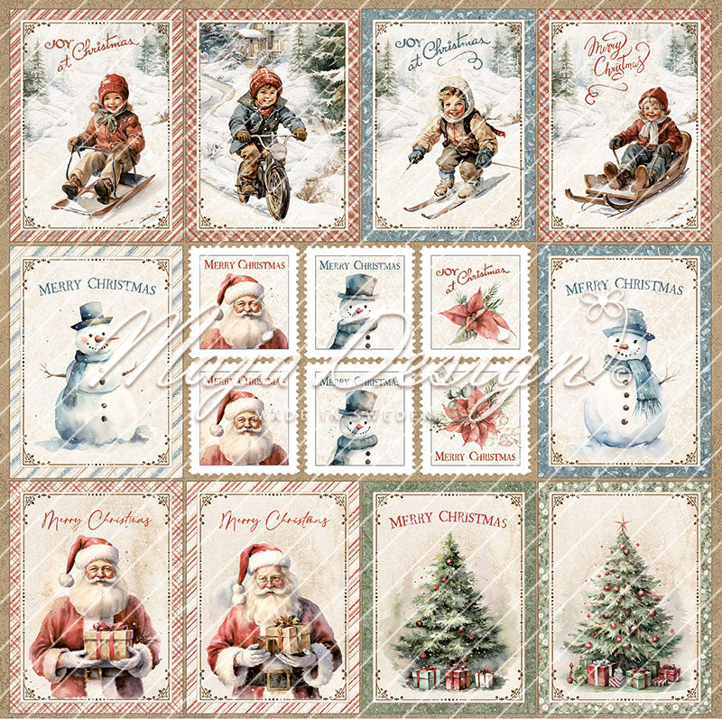 Maja Design - Christmas Nostalgia - To cut out -  12 x 12"