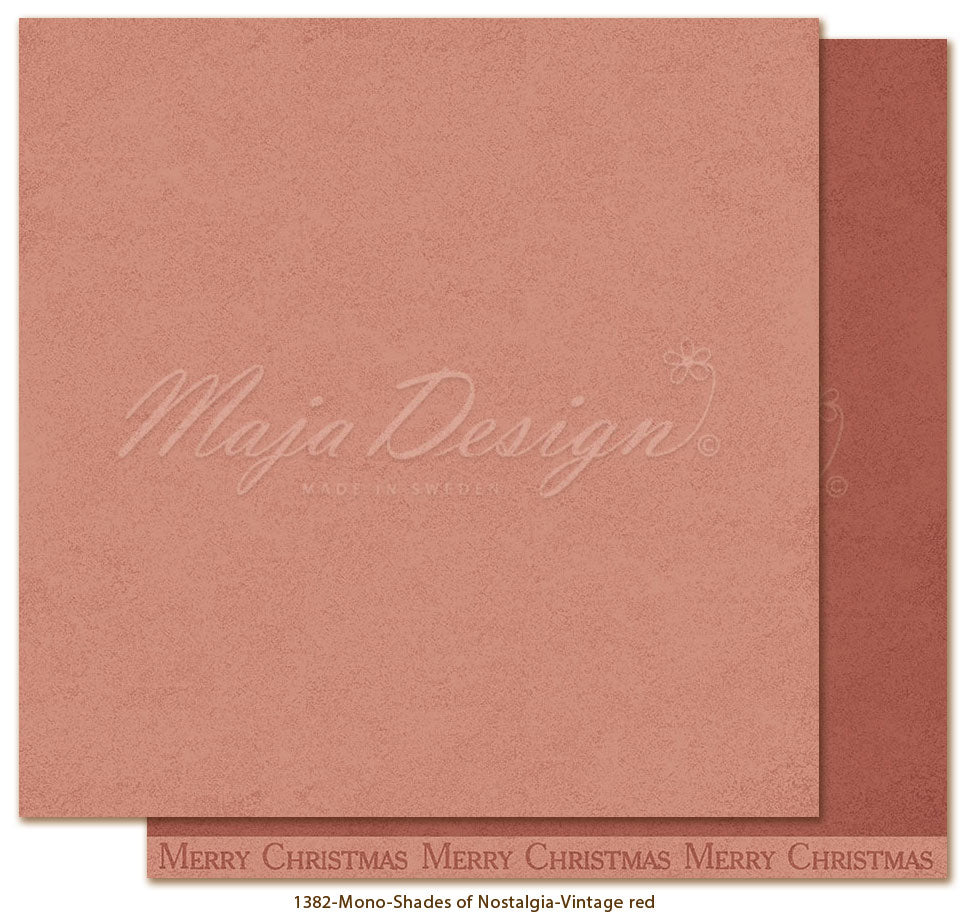 Maja Design - Shades of Nostalgia - Vintage Red  12 x 12"