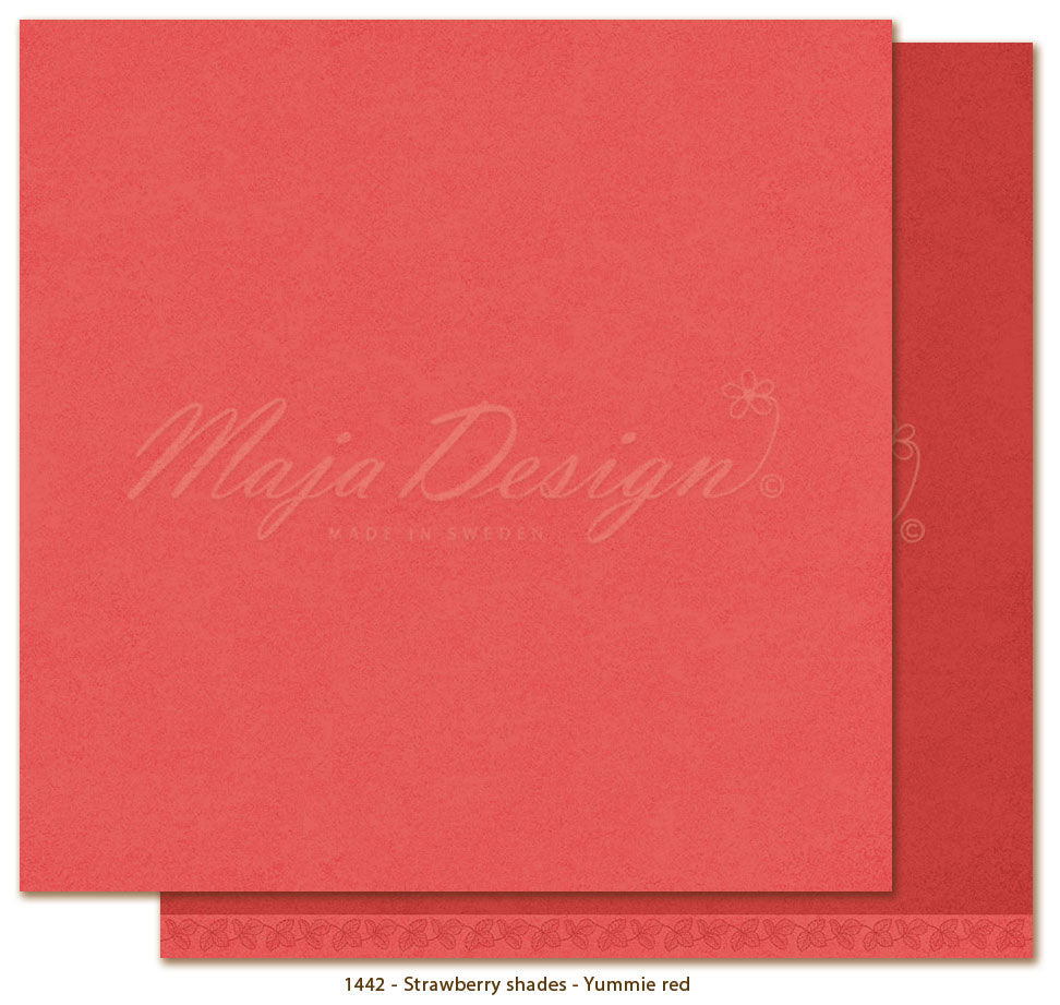 Maja Design - Mono - Strawberry - Hele serien (5 ark)