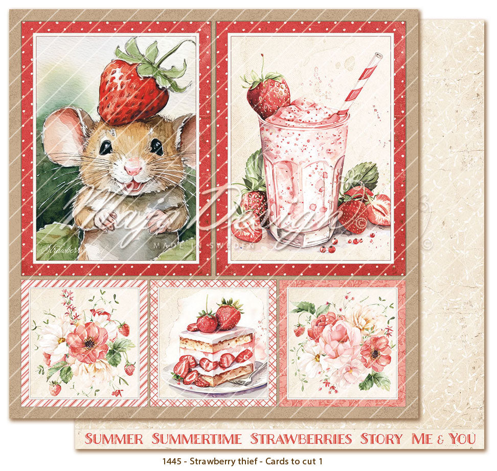Maja Design -  Strawberry thief - Paper Pack - 6 x 6"