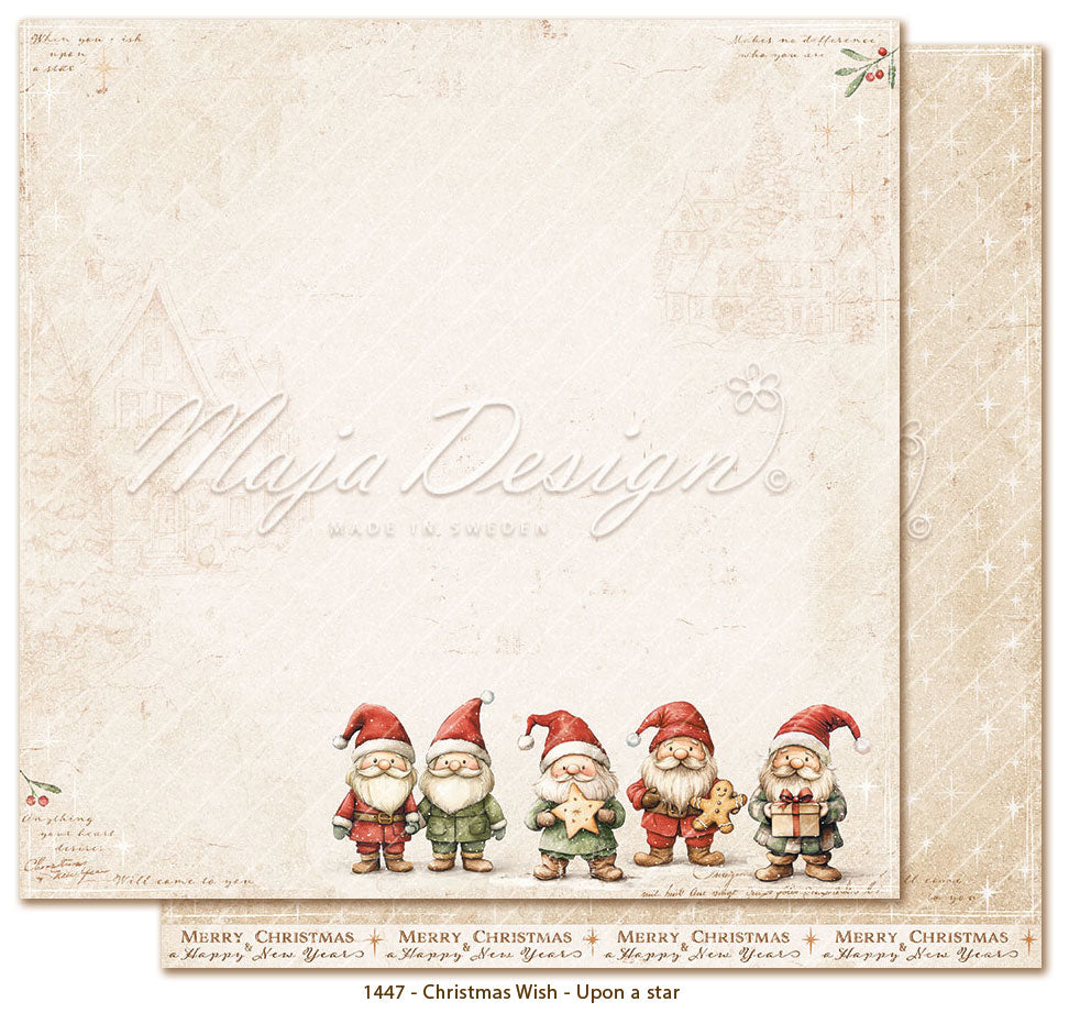 Maja Design - Christmas Wish - Upon a star -  12 x 12"