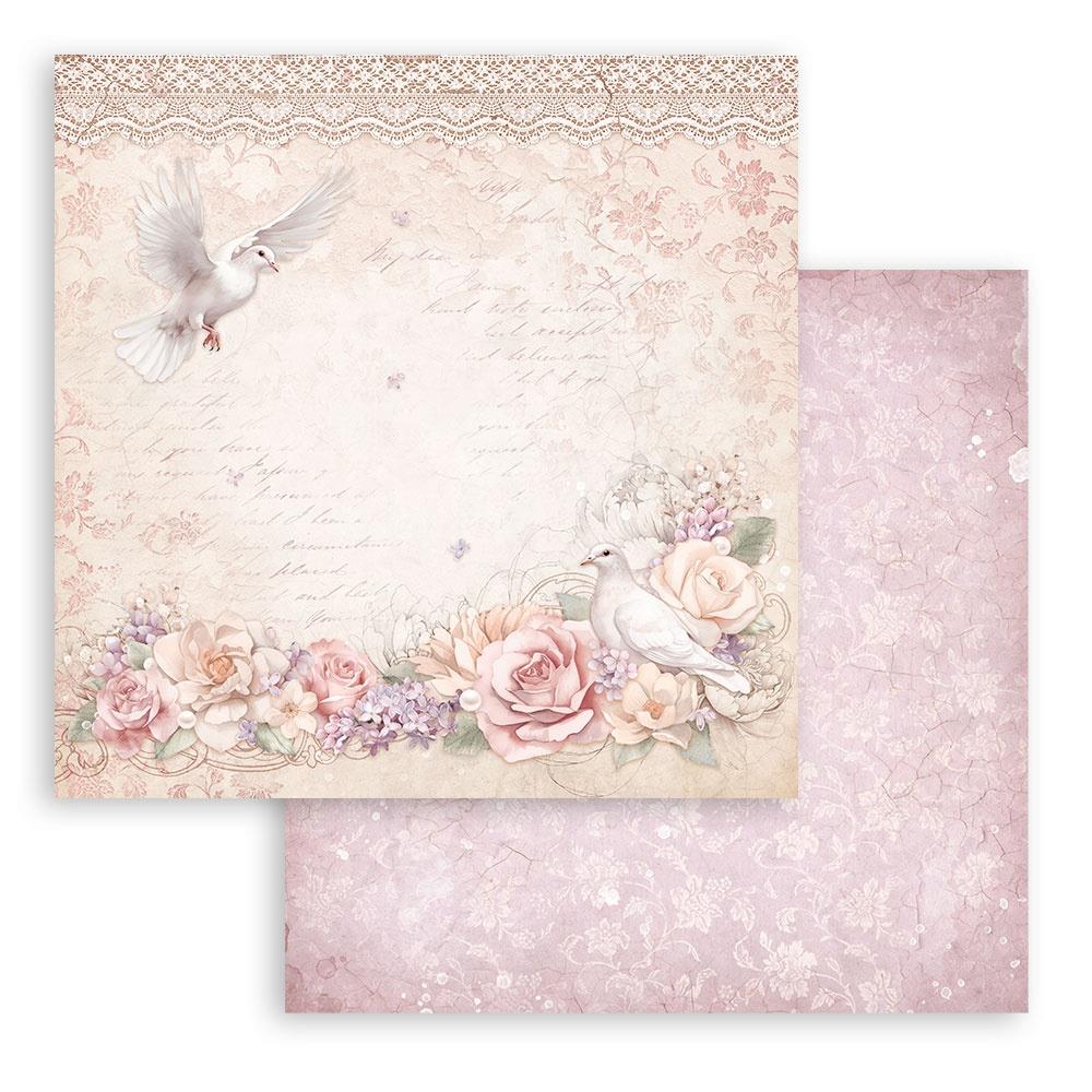 Stamperia  - Romance Forever  - Paper Pad    8 x 8" (10ark)