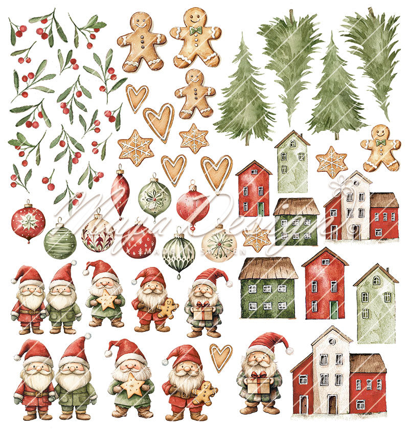 Maja Design - Christmas Wish - Collection Pack m/monochrome ark - 12 x 12"