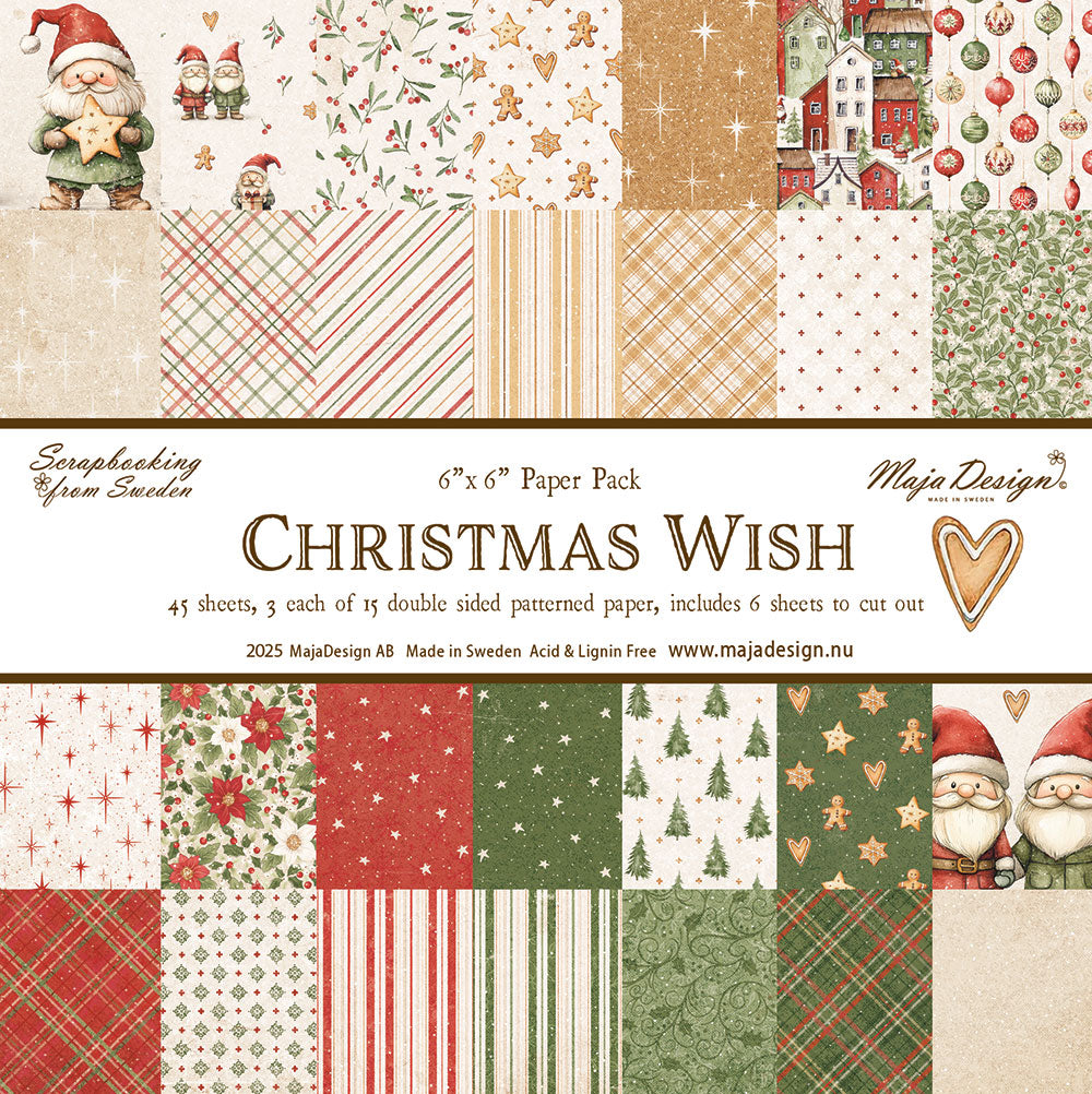 Maja Design - Christmas Wish - Paper Pack - 6 x 6"