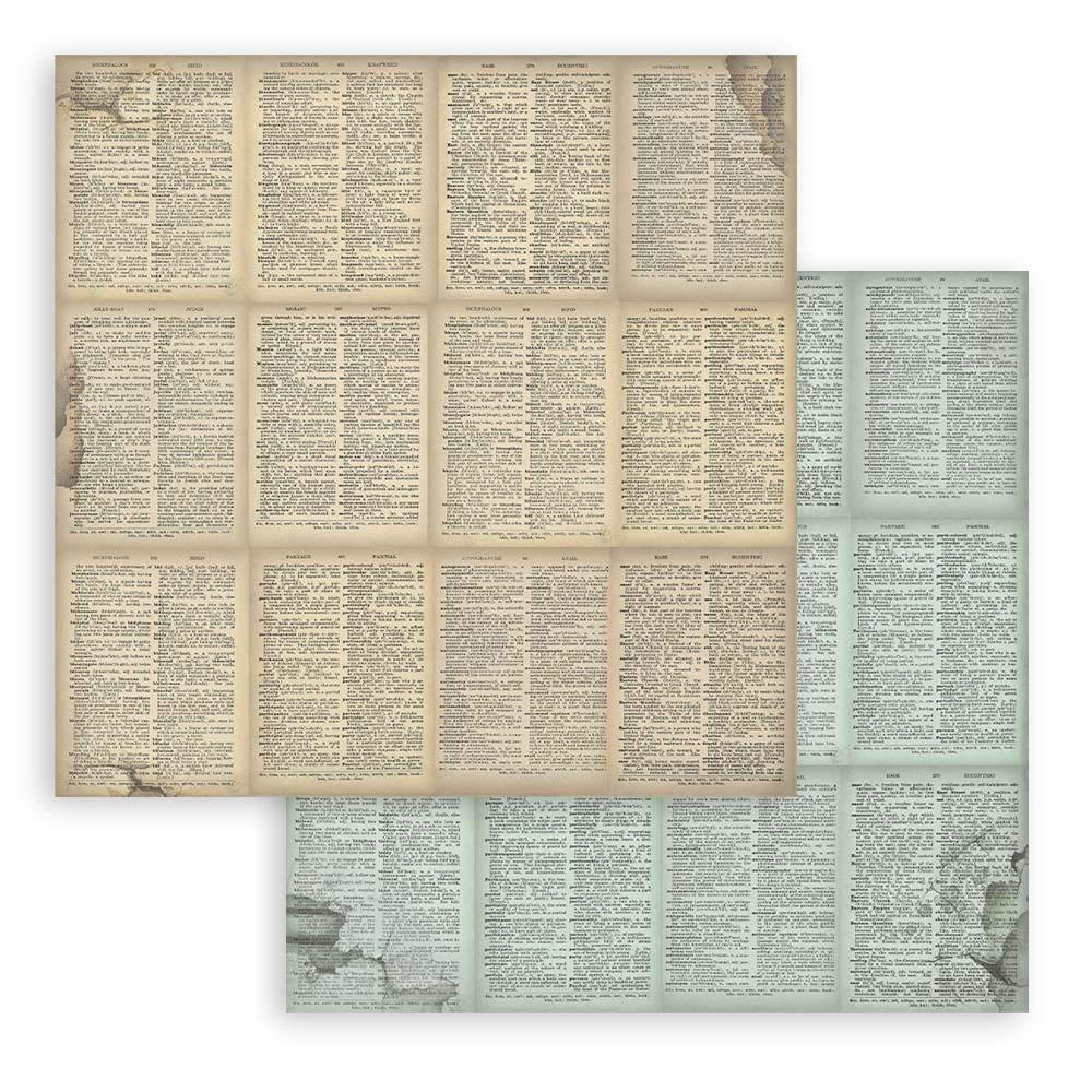 Stamperia - Voyages Fantastiques -   Background Selection - Paper Pad - 8 x 8"